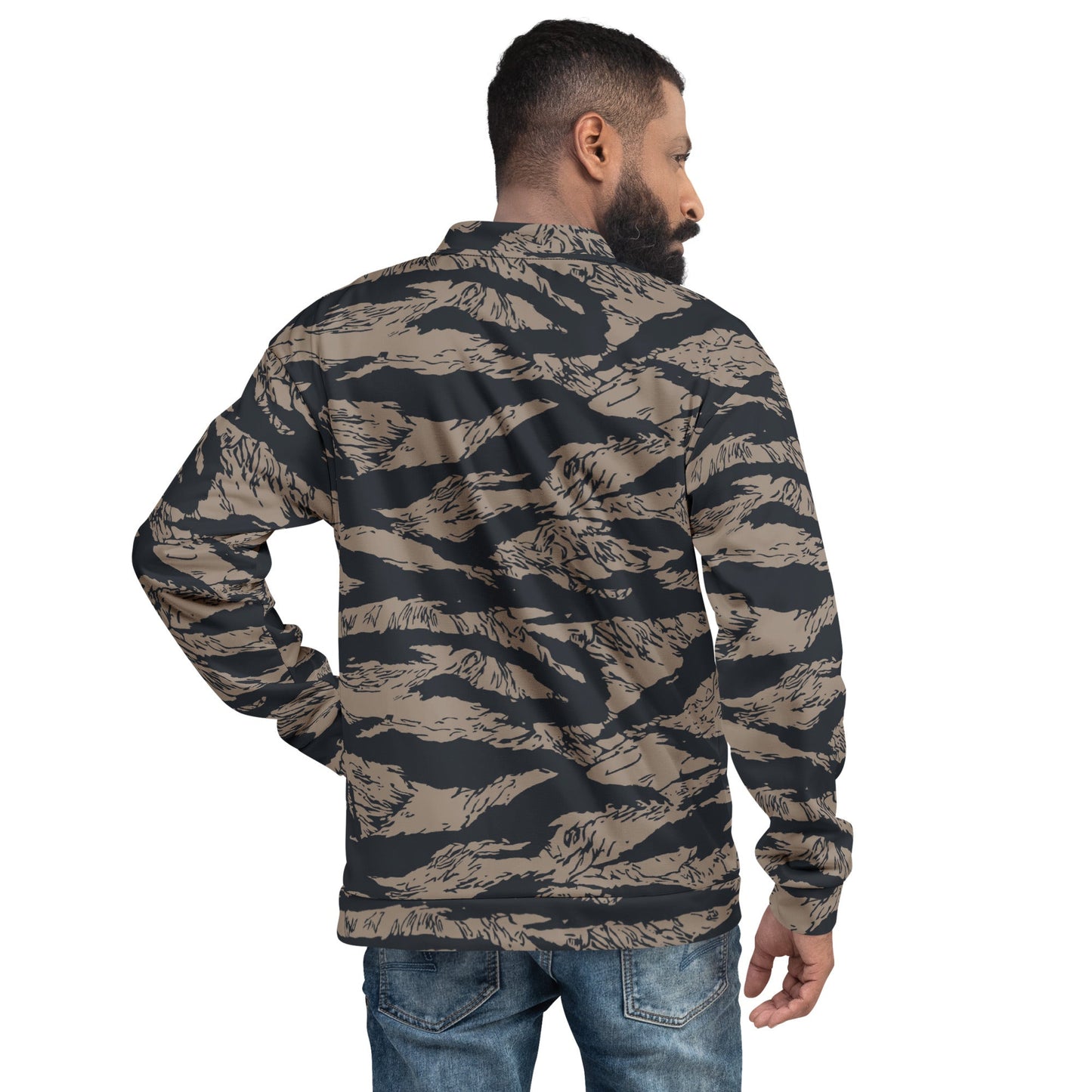 Afghanistan Taliban Special Forces Badri Tiger Stripe CAMO Unisex Bomber Jacket - Jackets