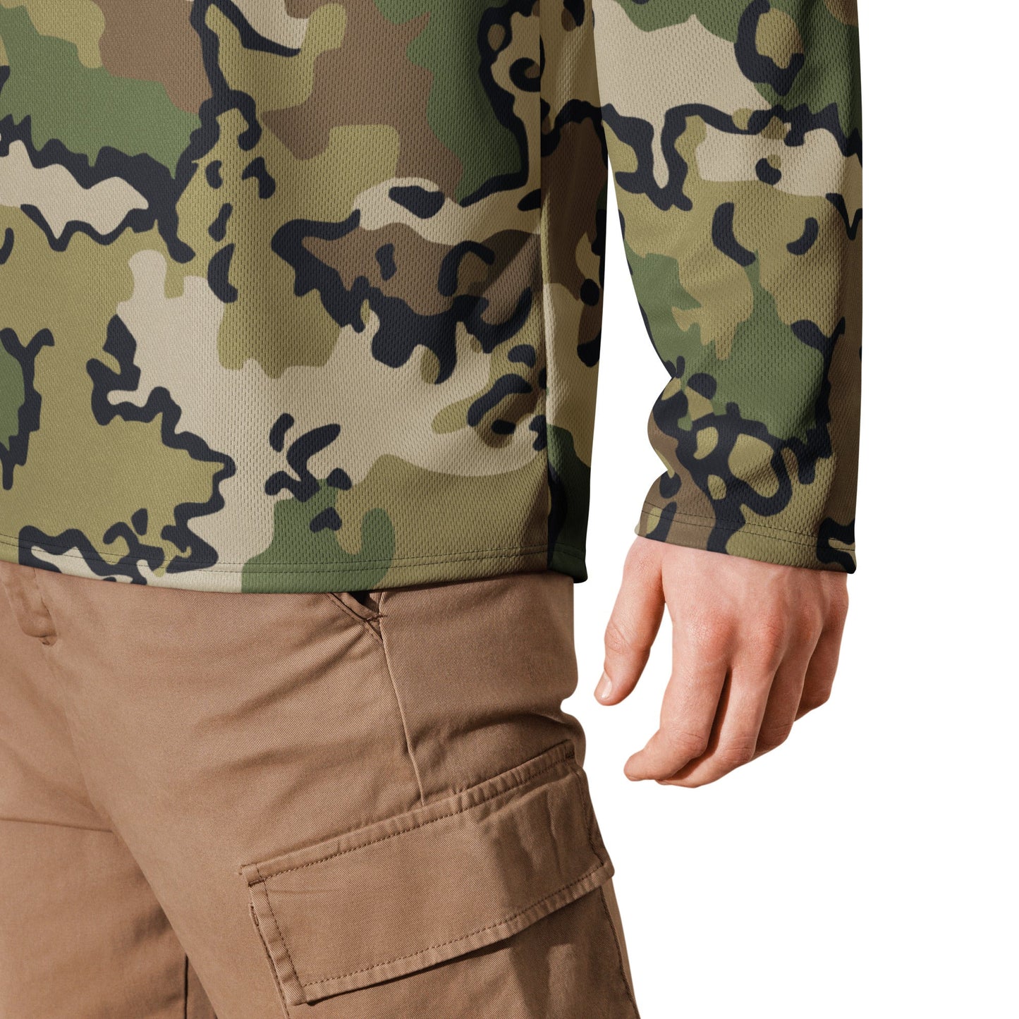 Alaska Chocolate Chip Multi-terrain CAMO hockey fan jersey - Hockey Jerseys