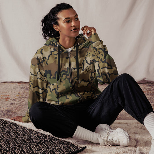 Alaska Chocolate Chip Multi-terrain CAMO Unisex zip hoodie - Zip Hoodies