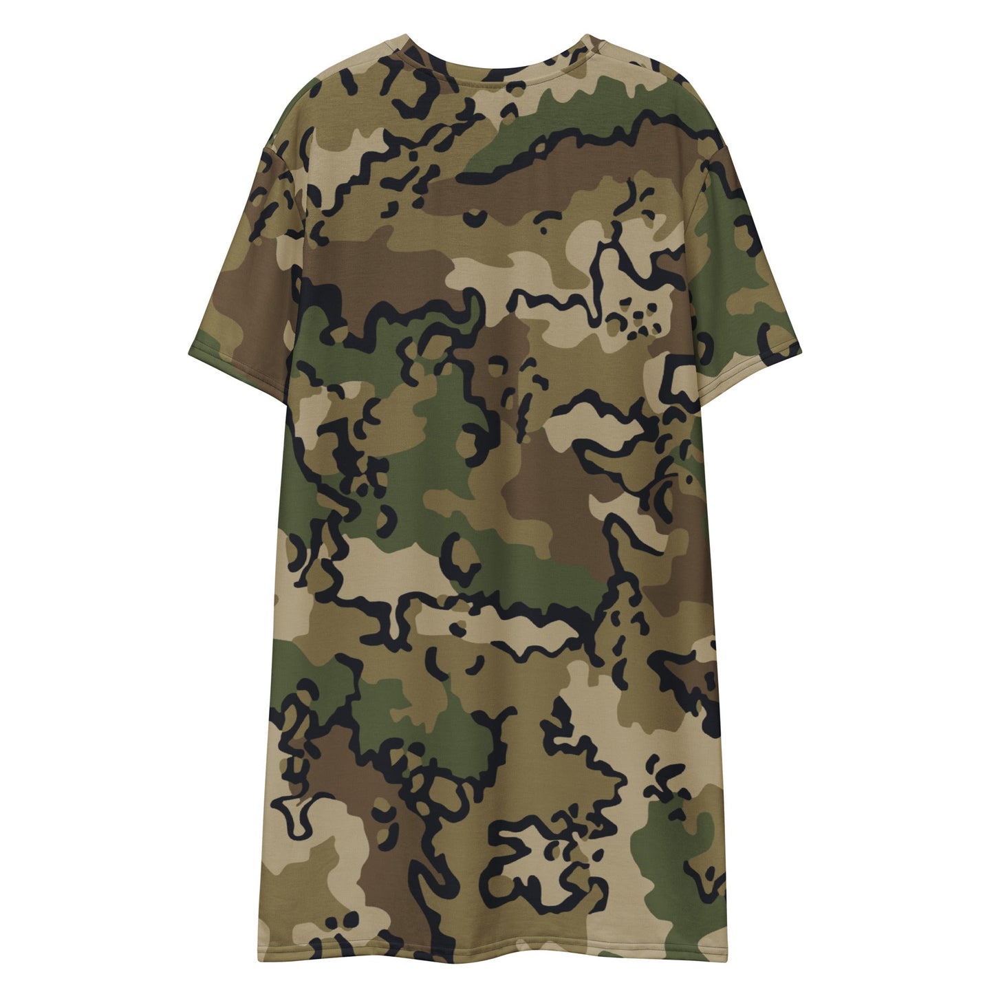 Alaska Chocolate Chip Multi-terrain CAMO Womens T-Shirt Dress