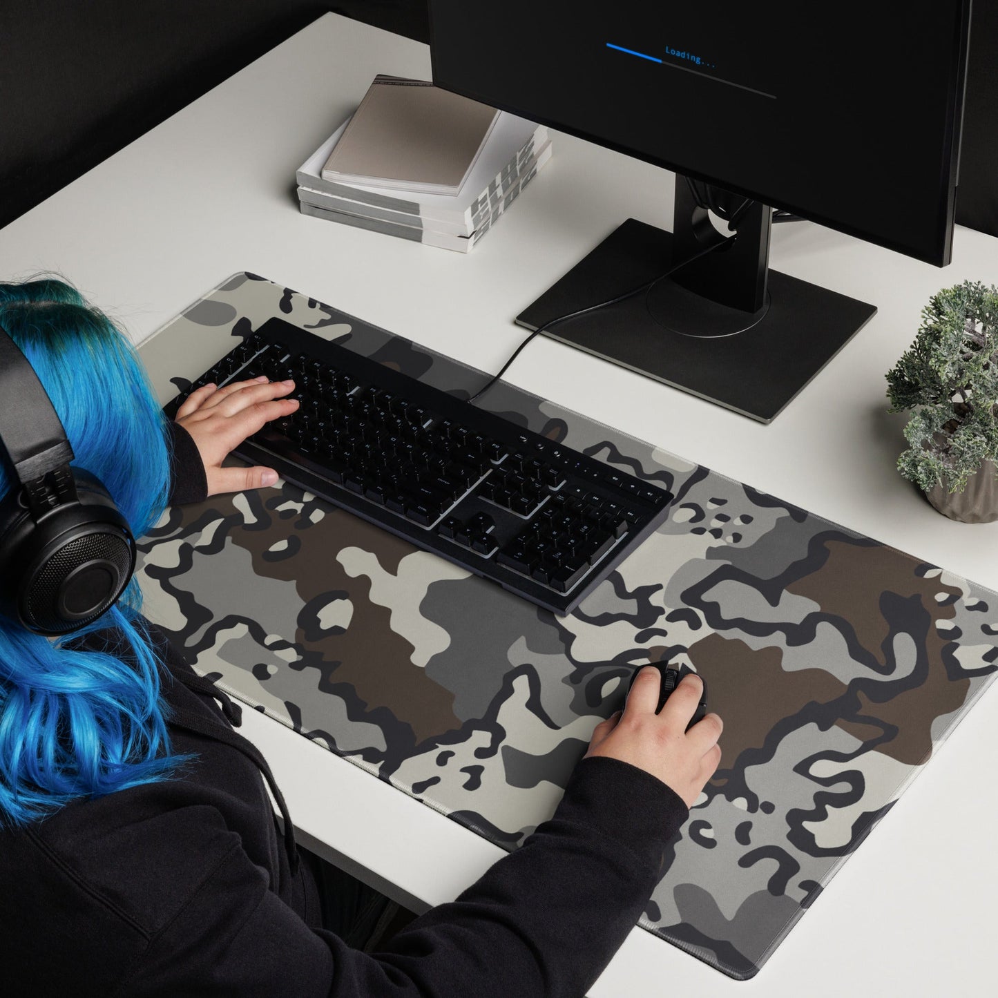 Alaska Chocolate Chip Tundra CAMO Gaming mouse pad - Mouse Pads