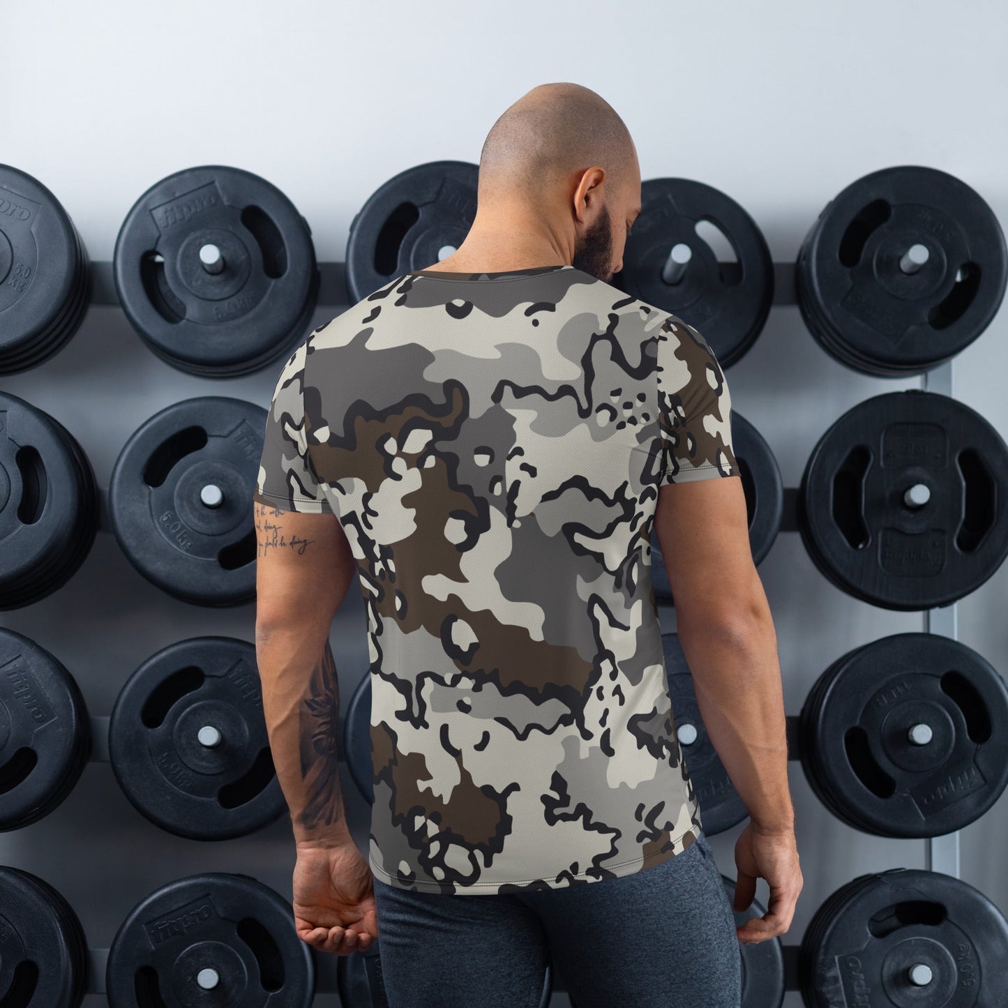 Alaska Chocolate Chip Tundra CAMO Mens Athletic T-shirt - T-Shirts