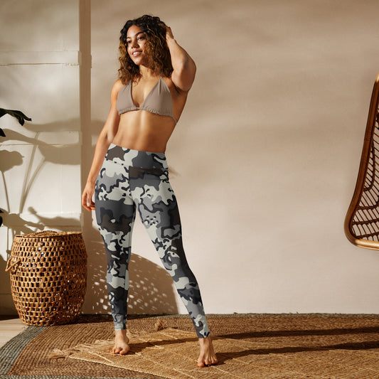 Alaska Chocolate Chip Tundra CAMO Yoga Leggings - Womens