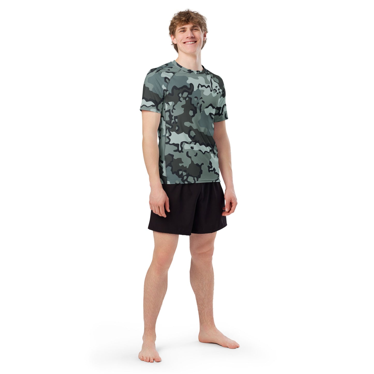 Alaska Chocolate Chip Urban CAMO Mens Short-Sleeve Rash Guard - Short-sleeve Guards