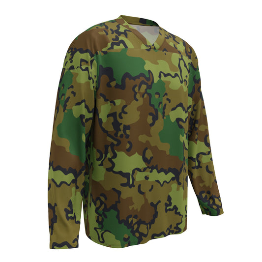 Alaska Chocolate Chip Woodland CAMO hockey fan jersey - Hockey Jerseys
