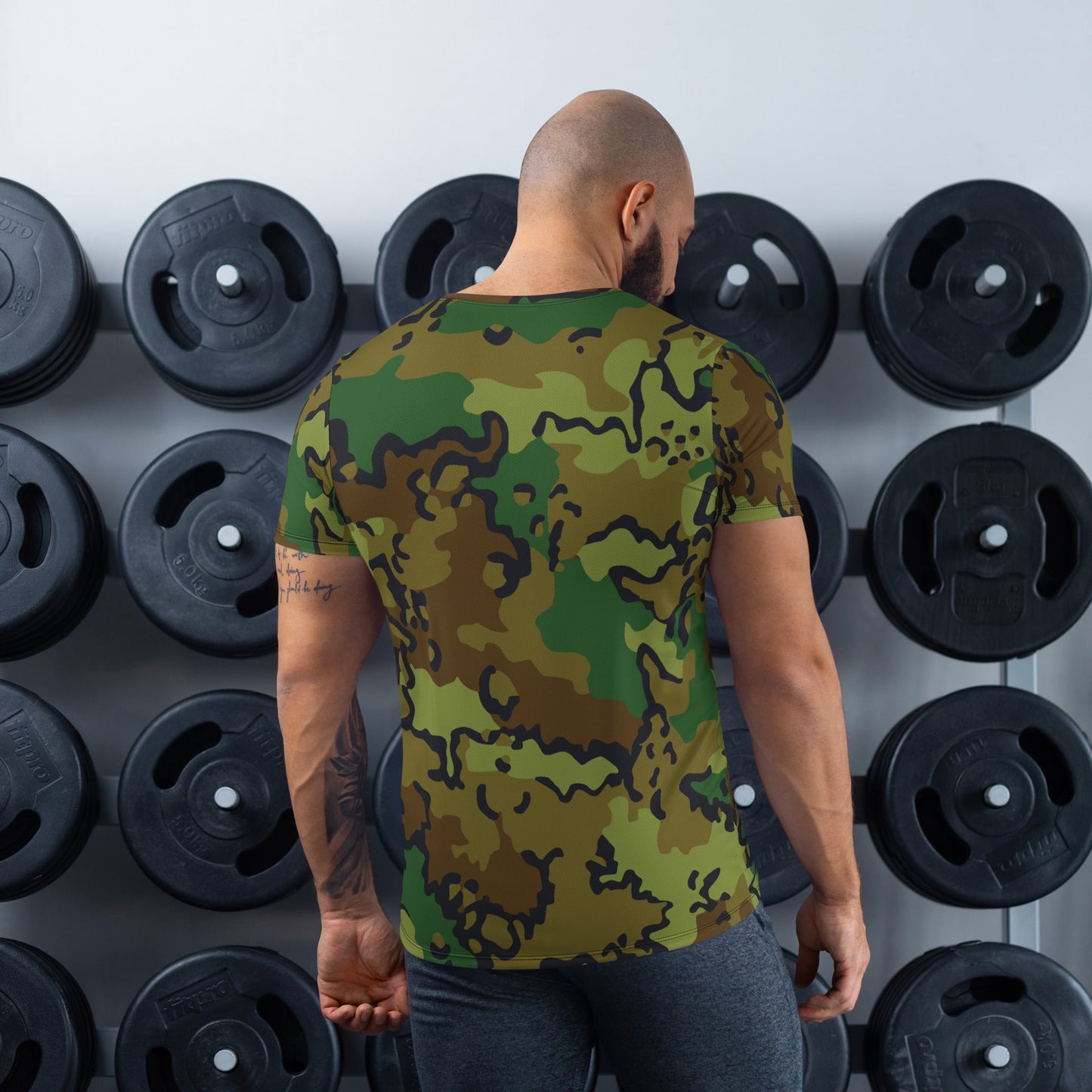 Alaska Chocolate Chip Woodland CAMO Mens Athletic T-Shirt