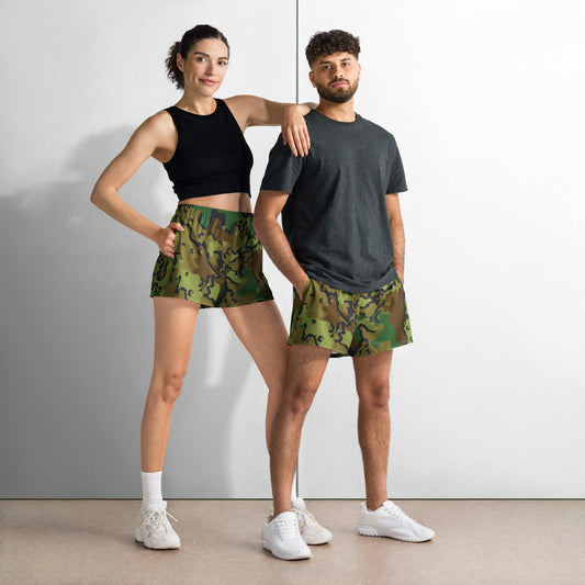 Alaska Chocolate Chip Woodland CAMO Unisex Athletic Shorts
