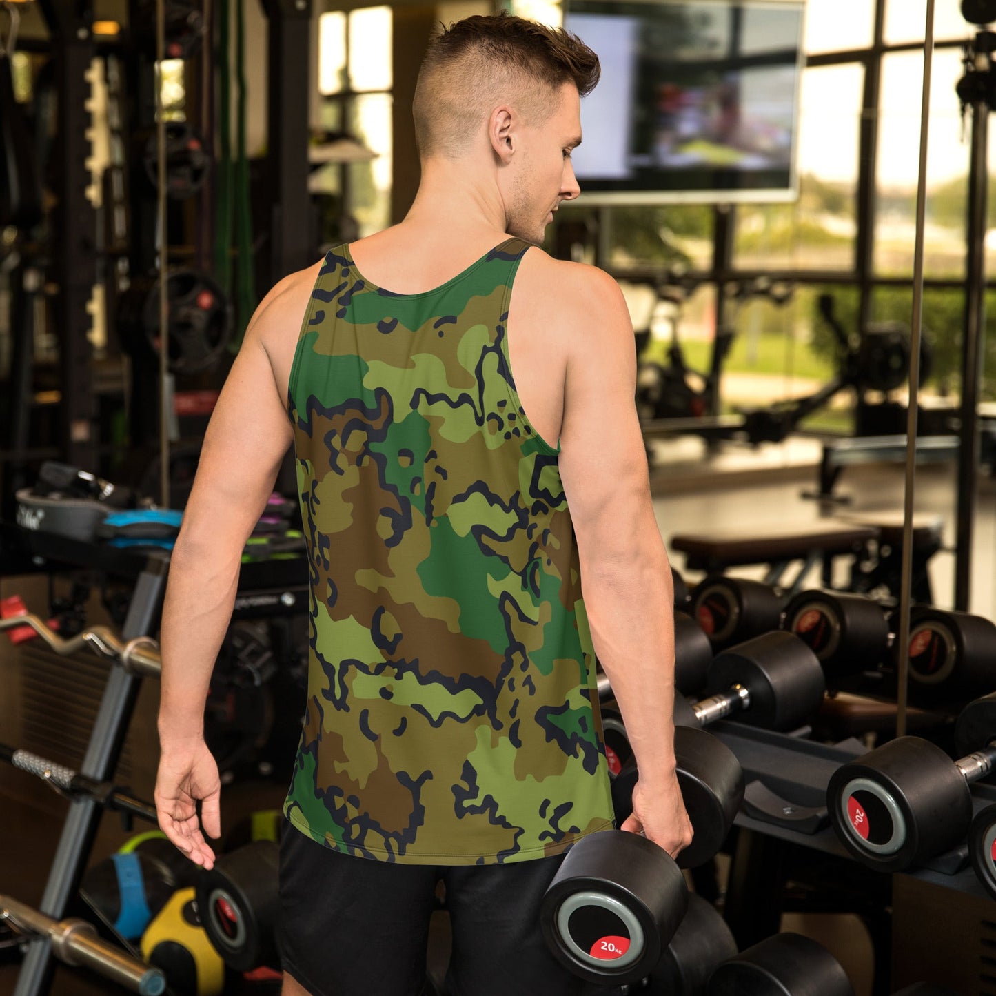 Alaska Chocolate Chip Woodland CAMO Unisex Tank Top - Tops