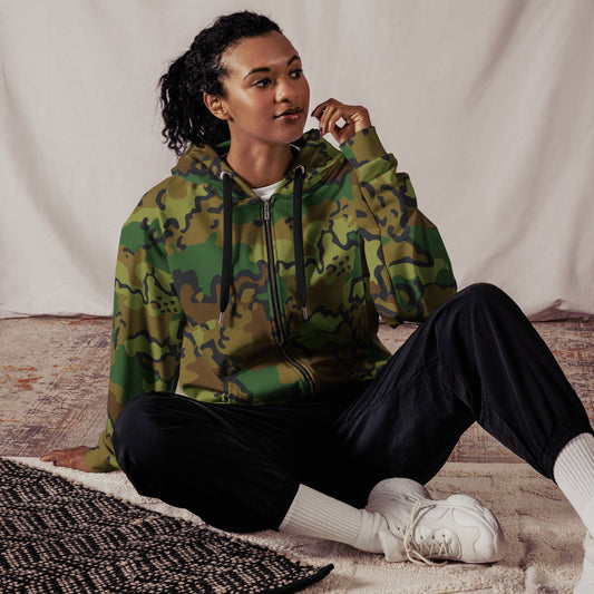 Alaska Chocolate Chip Woodland CAMO Unisex zip hoodie - Zip Hoodies