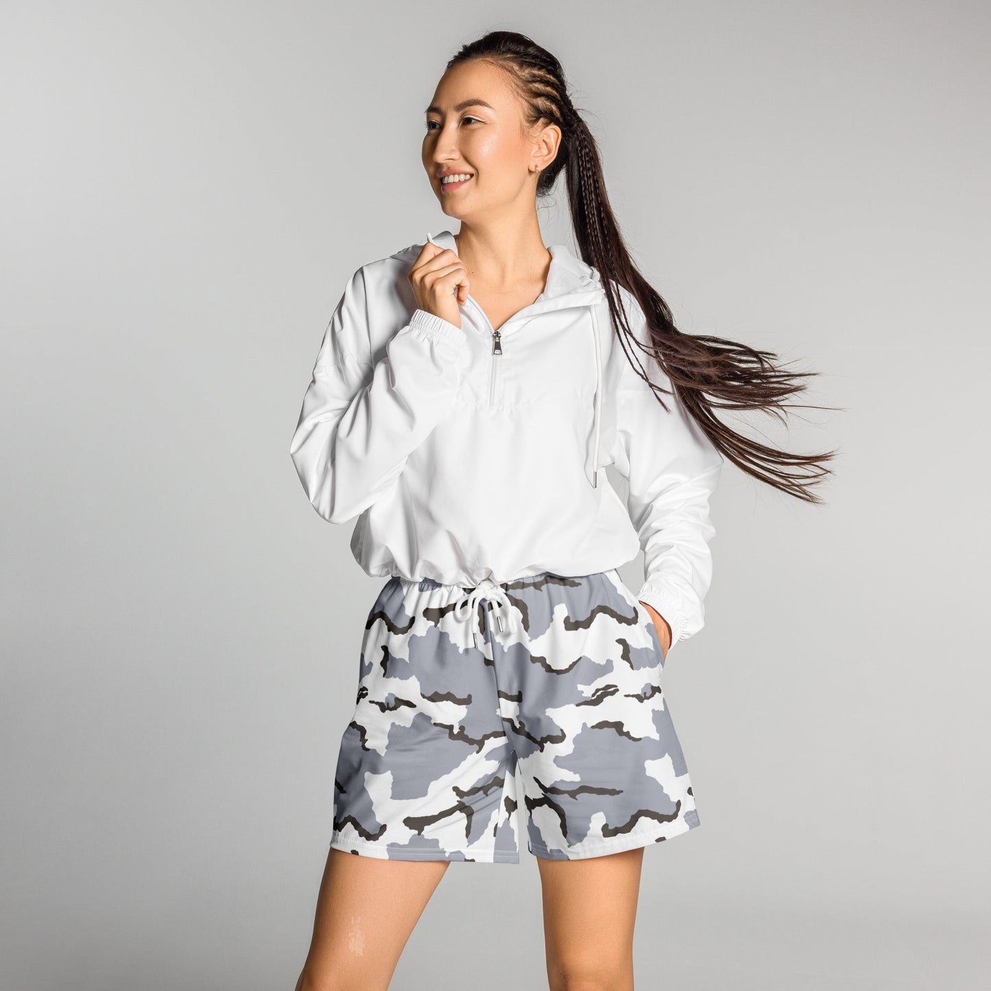 Alaska Tundra CAMO Unisex Athletic Long Shorts