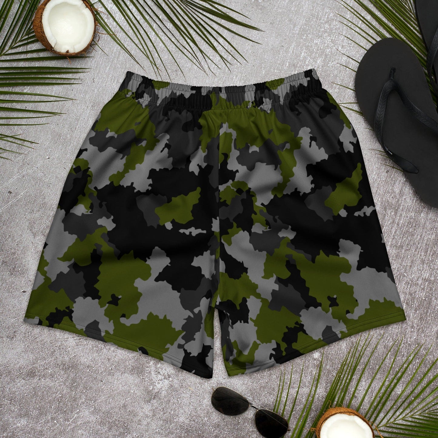 Alpha Jungle CAMO Unisex Athletic Long Shorts