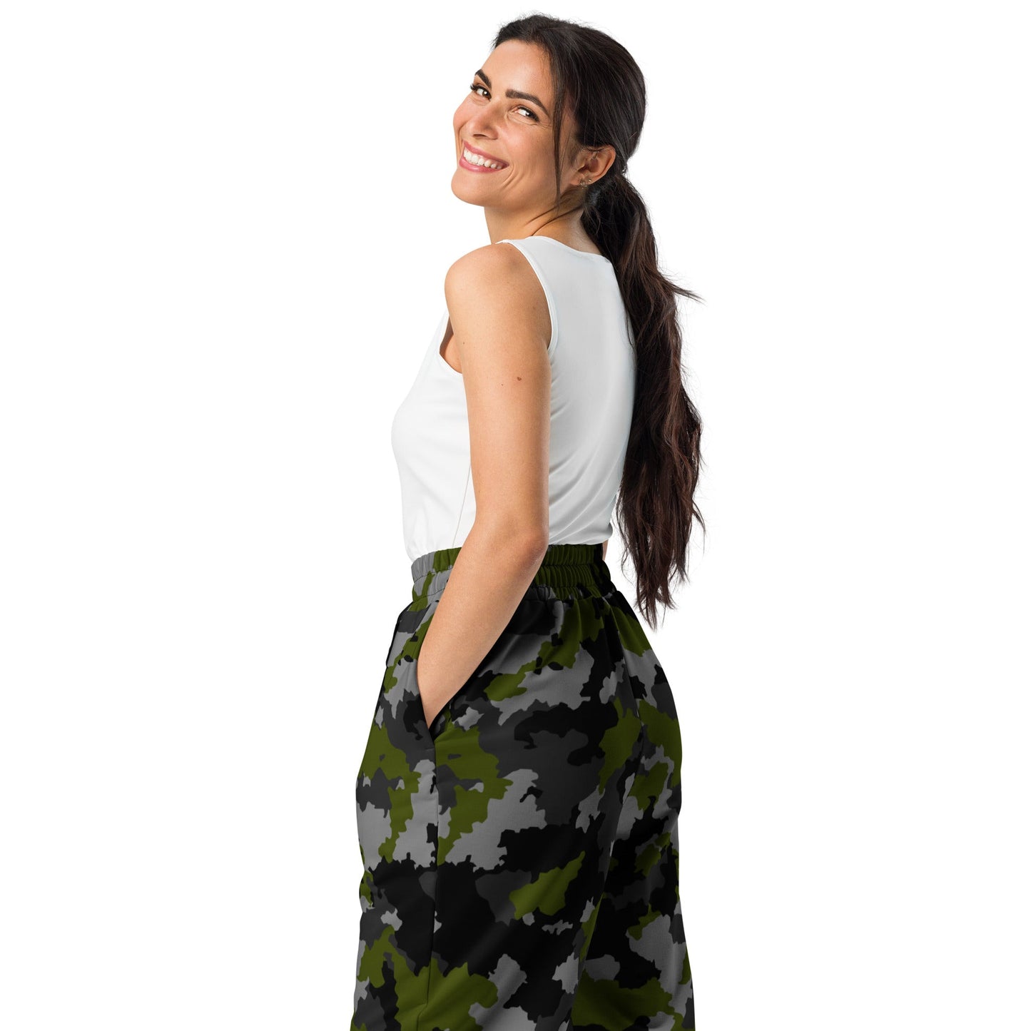 Alpha Jungle CAMO Wide-leg joggers - Joggers