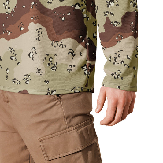 American Chocolate Chip Desert Battle Dress Uniform (DBDU) CAMO hockey fan jersey - Hockey Jerseys