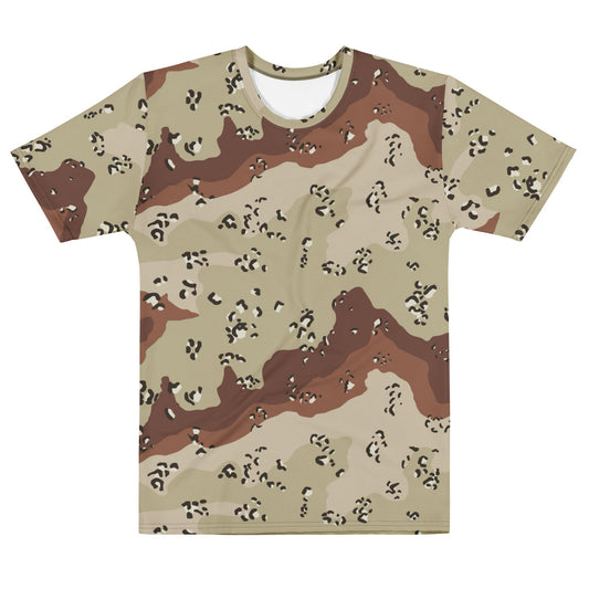 American Chocolate Chip Desert Battle Dress Uniform (DBDU) CAMO Mens cotton crew neck t-shirt - Cotton T-Shirts