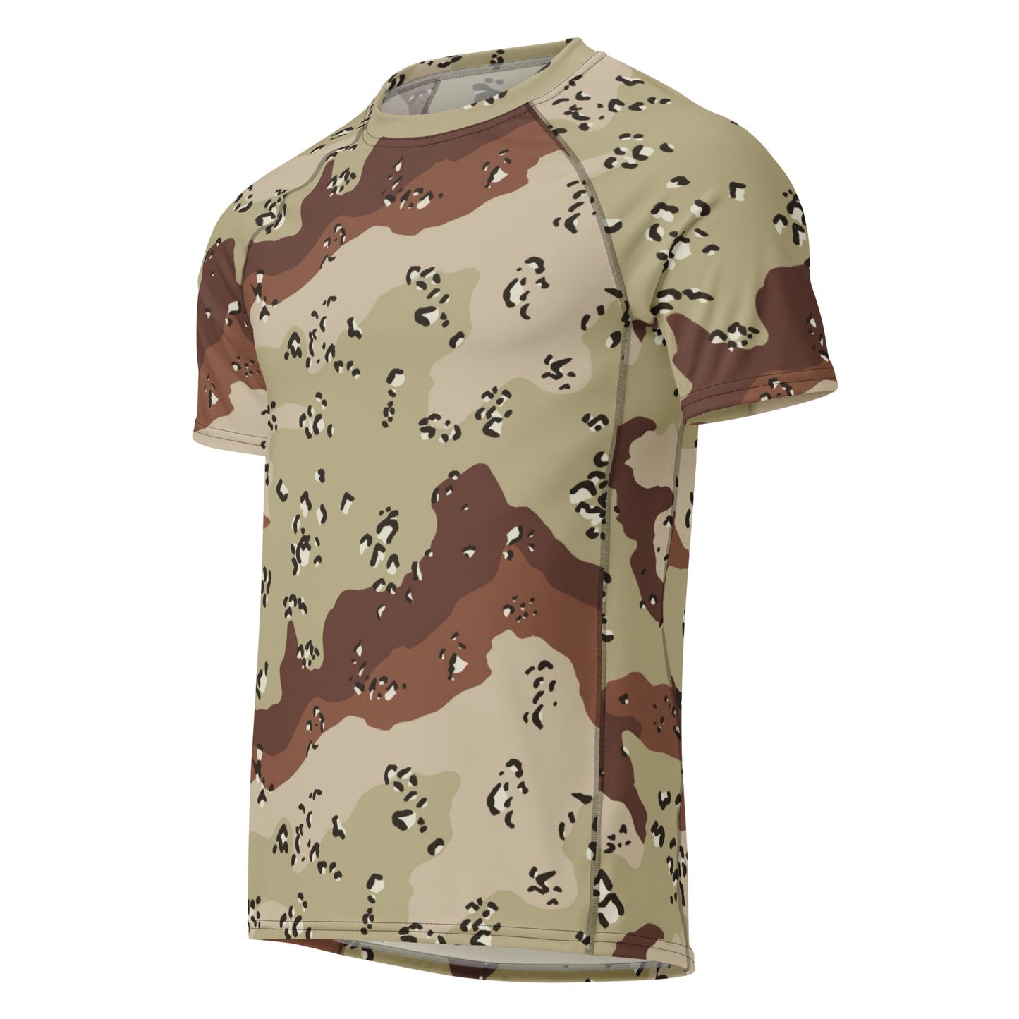 American Chocolate Chip Desert Battle Dress Uniform (DBDU) CAMO Mens Short-Sleeve Rash Guard - Short-sleeve Guards