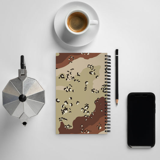 American Chocolate Chip Desert Battle Dress Uniform (DBDU) CAMO Spiral notebook - Notebooks