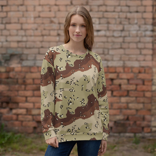 American Chocolate Chip Desert Battle Dress Uniform (DBDU) CAMO Unisex Sweatshirt - Sweatshirts