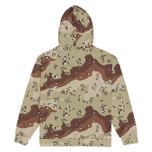 American Chocolate Chip Desert Battle Dress Uniform (DBDU) CAMO Unisex zip hoodie - Zip Hoodies