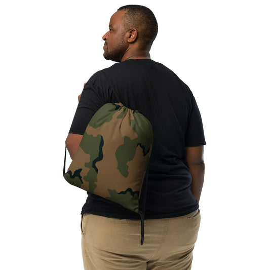 American Coffee Stain Mountain CAMO Drawstring Bag - Bags