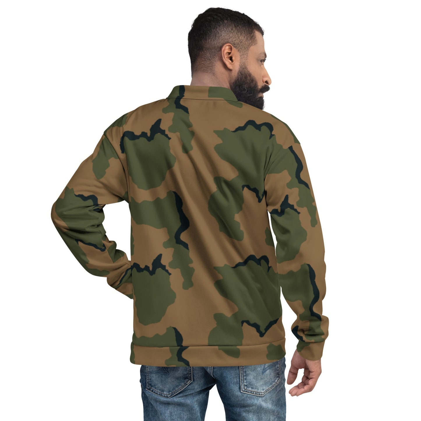American Coffee Stain Mountain CAMO Unisex Bomber Jacket - Jackets