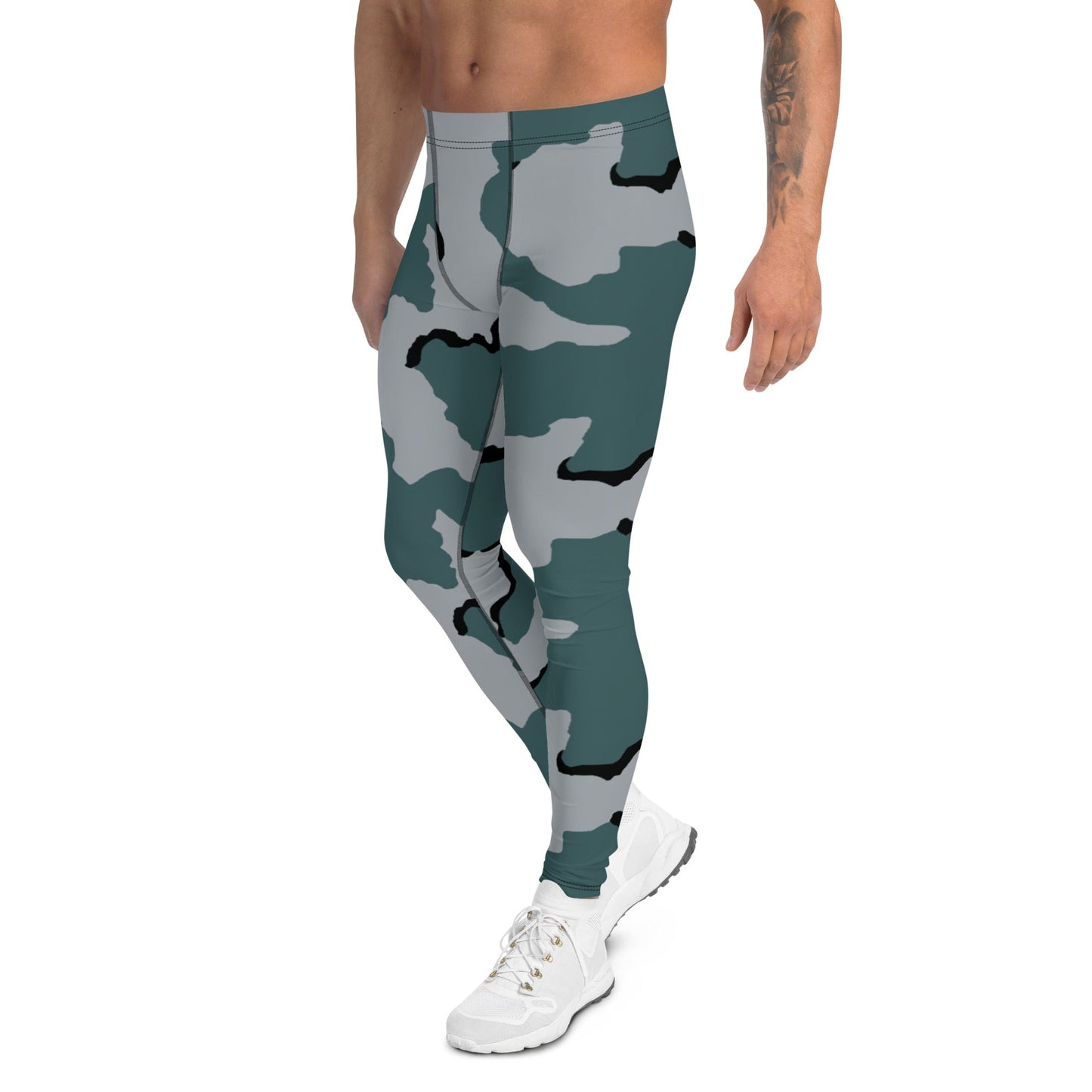 American Coffee Stain Urban CAMO Mens Leggings