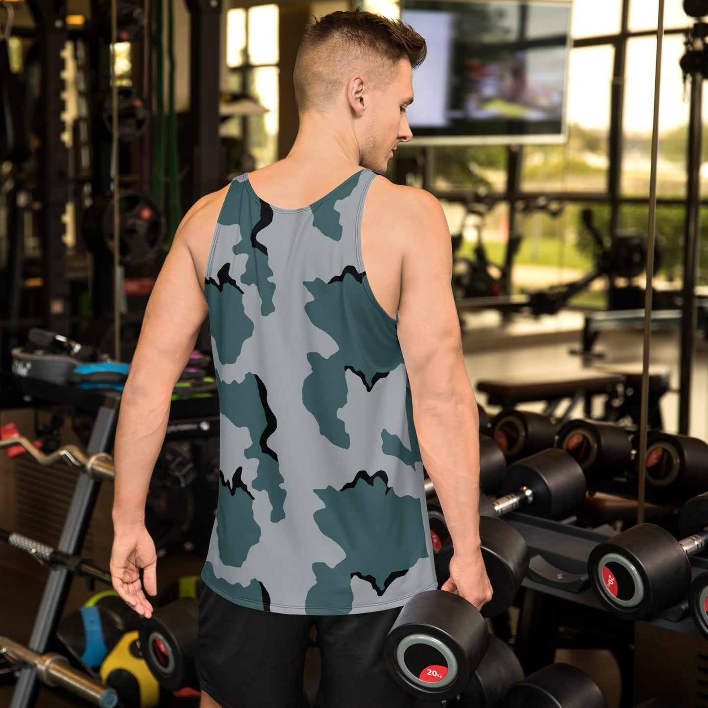 American Coffee Stain Urban CAMO Unisex Tank Top - Tops