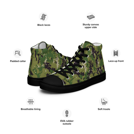 American Digital AOR-2 CAMO Mens high top canvas shoes - High Top Canvas Shoes