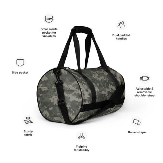American Digital Army Combat Uniform (ACU) CAMO gym bag - Gym Bags
