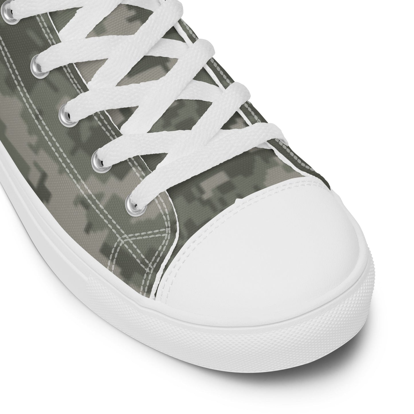 American Digital Army Combat Uniform (ACU) CAMO Mens high top canvas shoes - High Top Canvas Shoes