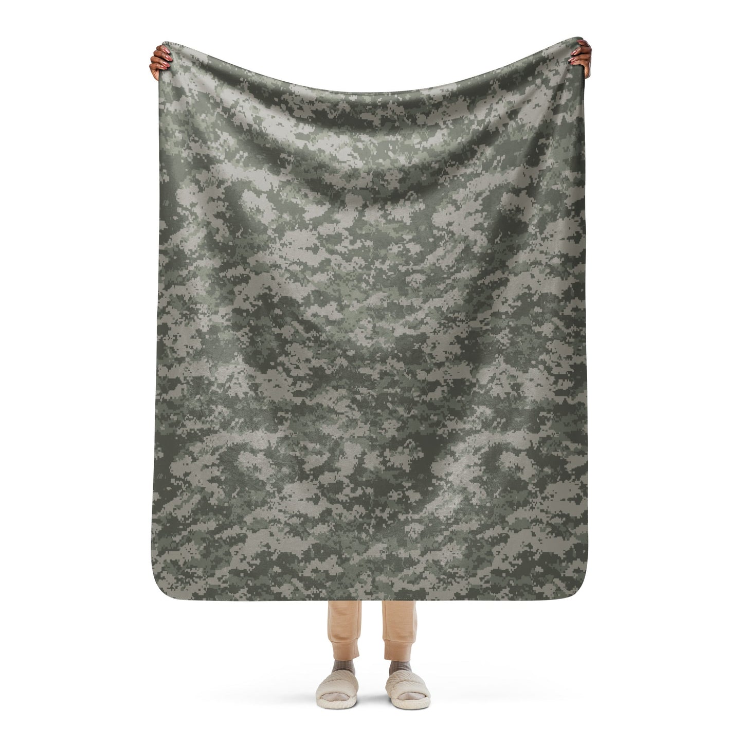 American Digital Army Combat Uniform (ACU) CAMO Sherpa blanket - 50″×60″ - Blankets