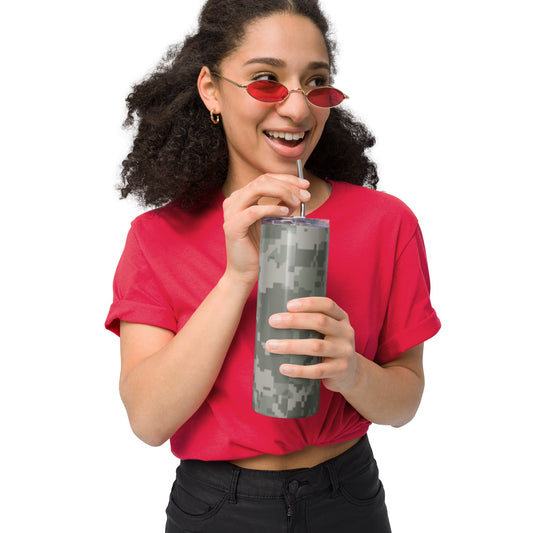 American Digital Army Combat Uniform (ACU) CAMO Stainless Steel Tumbler