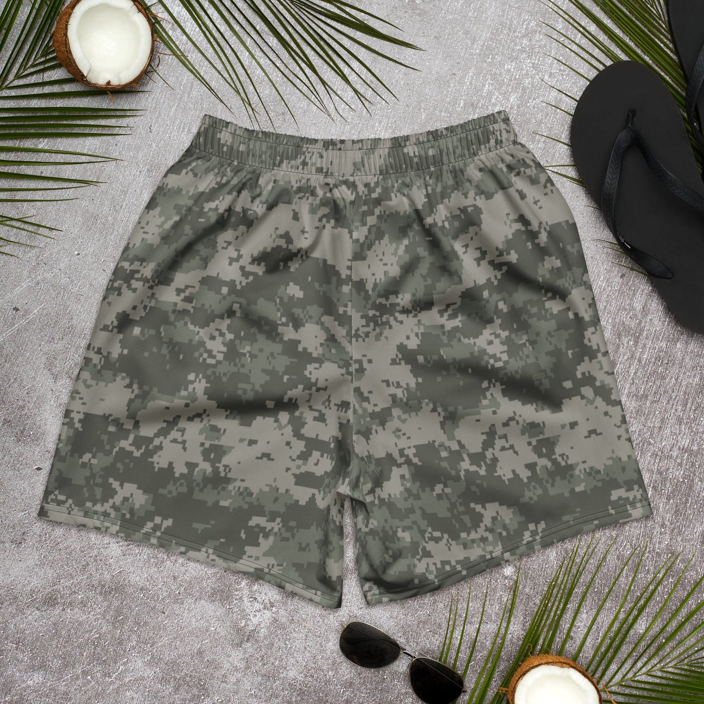 American Digital Army Combat Uniform (ACU) CAMO Unisex Athletic Long Shorts