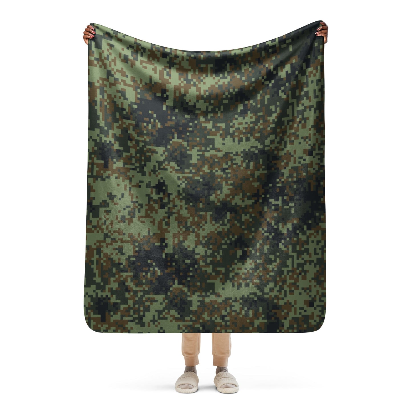 American Digital Dual-Tex Woodland CAMO Sherpa blanket - 50″×60″ - Blankets