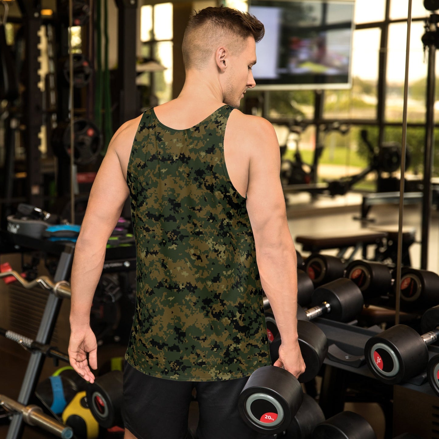 American Digital Woodland CAMO Unisex Tank Top - Tops