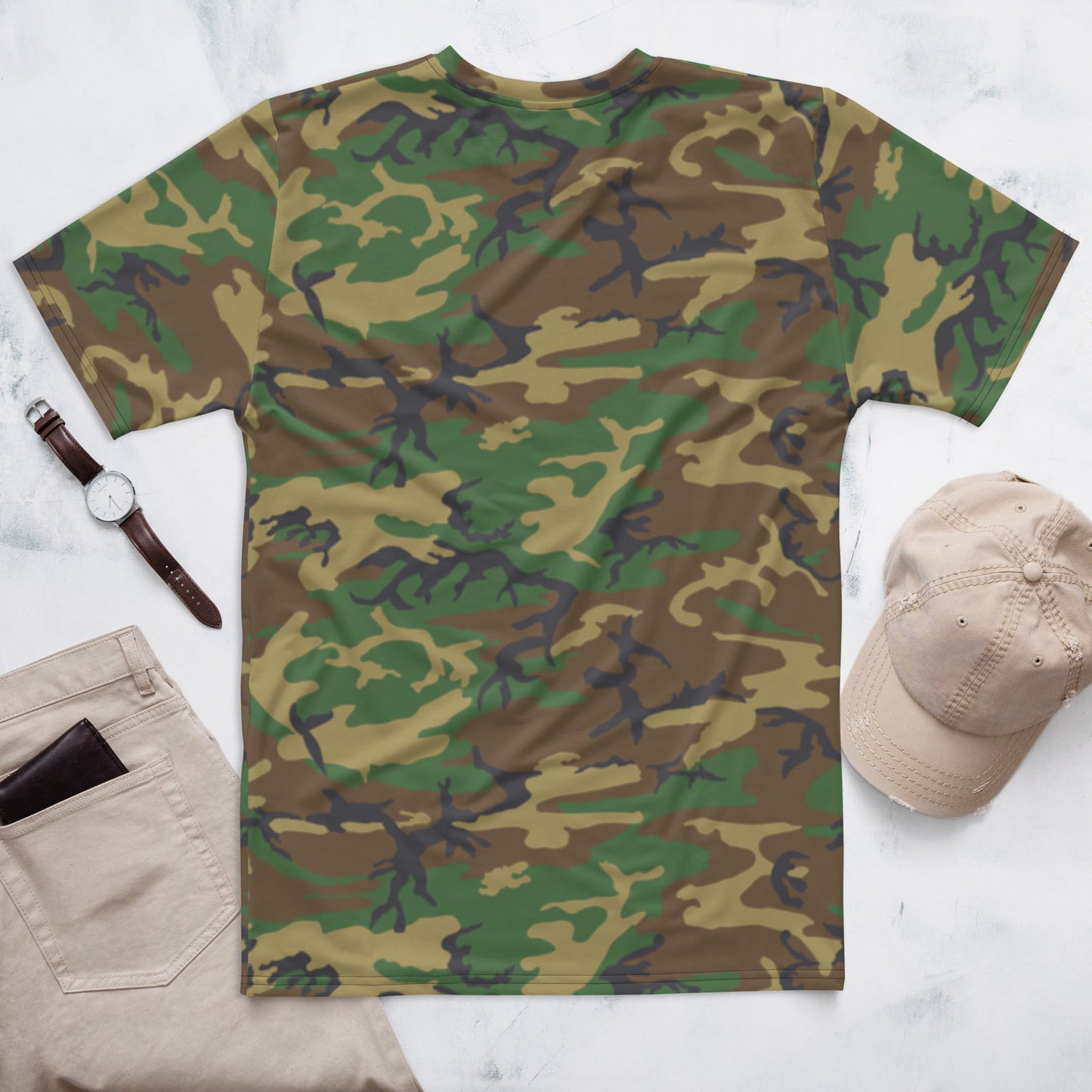 American ERDL Highland CAMO Mens T-shirt - T-Shirts