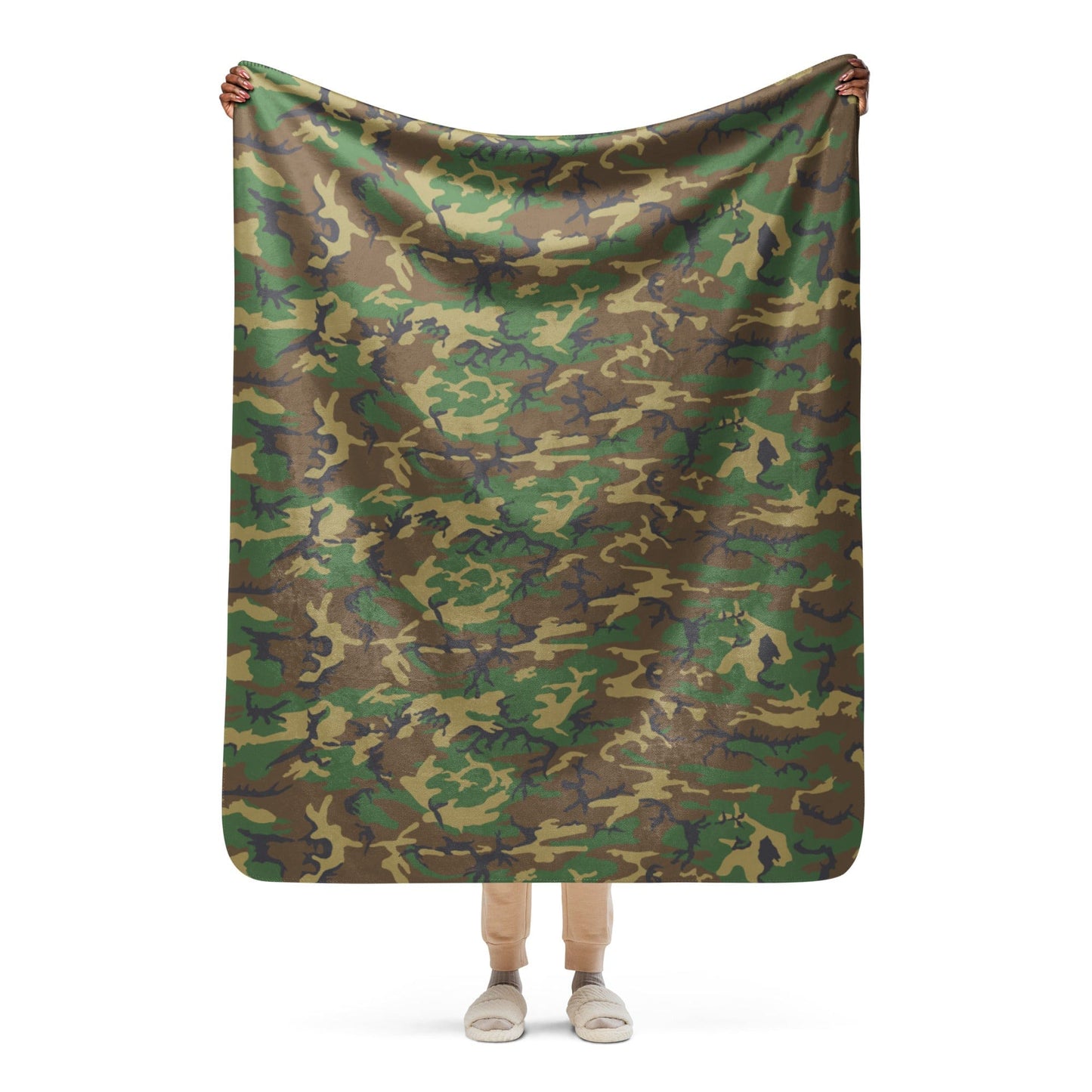 American ERDL Highland CAMO Sherpa blanket - 50″×60″ - Blankets