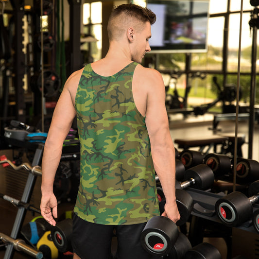 American ERDL Lowland CAMO Unisex Tank Top - Tops