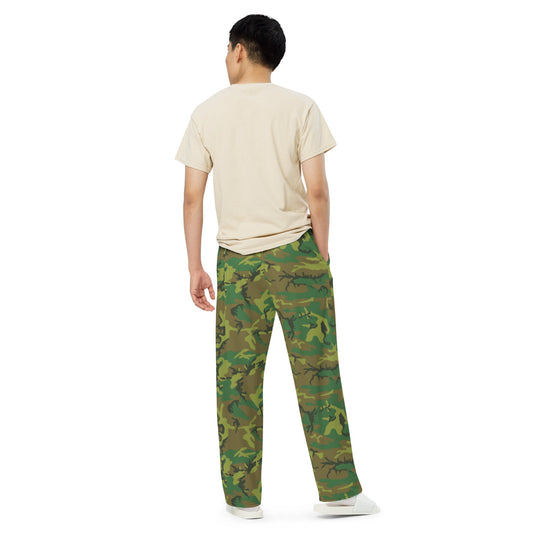 American ERDL Lowland CAMO unisex wide-leg pants - Wide-leg Pants