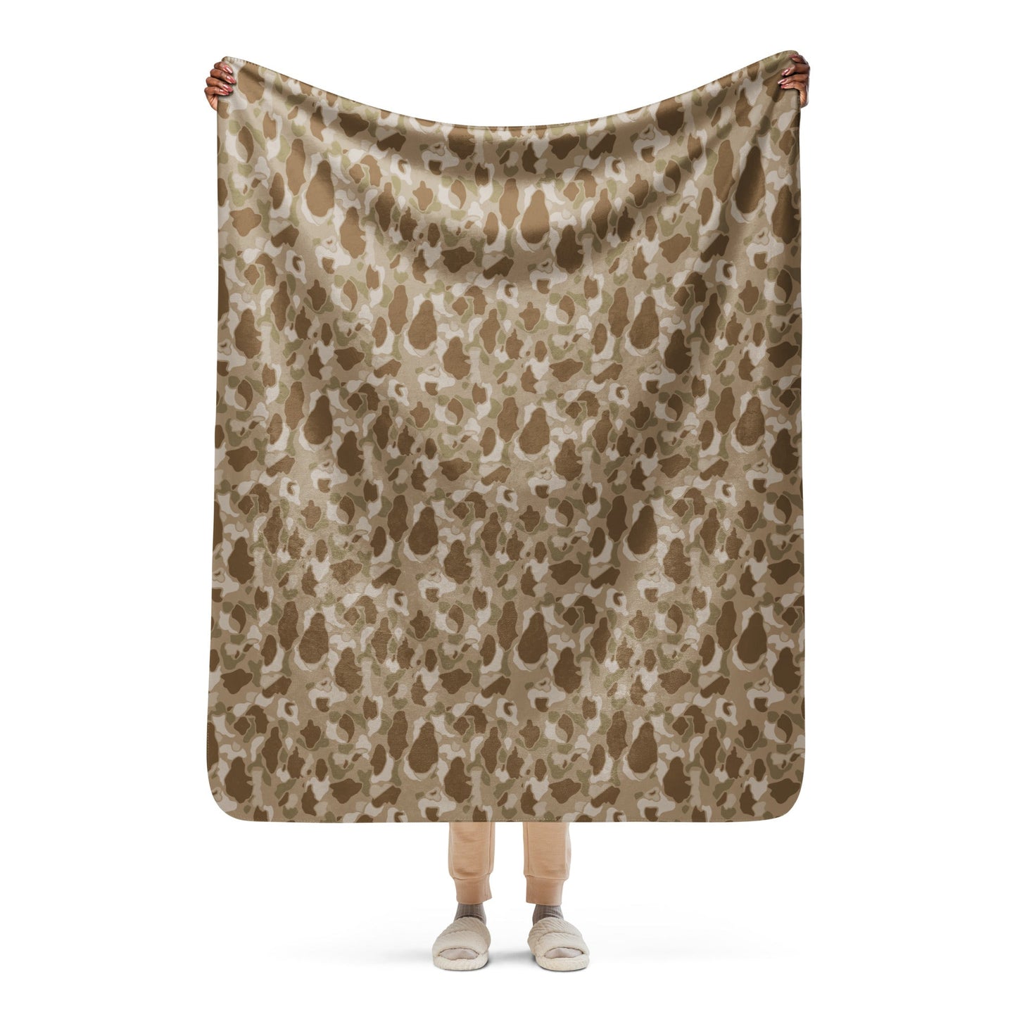 American Frog Skin Arid CAMO Sherpa blanket - 50″×60″ - Blankets