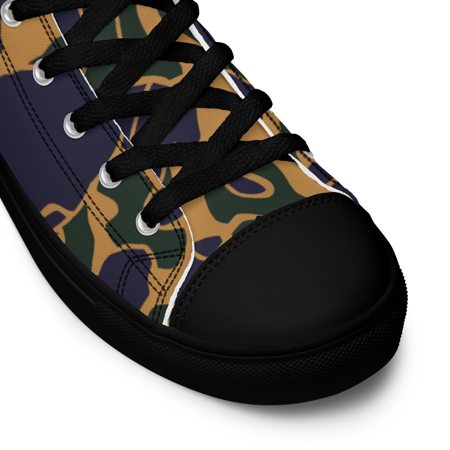 American Frog Skin Dusk CAMO Mens high top canvas shoes - High Top Canvas Shoes