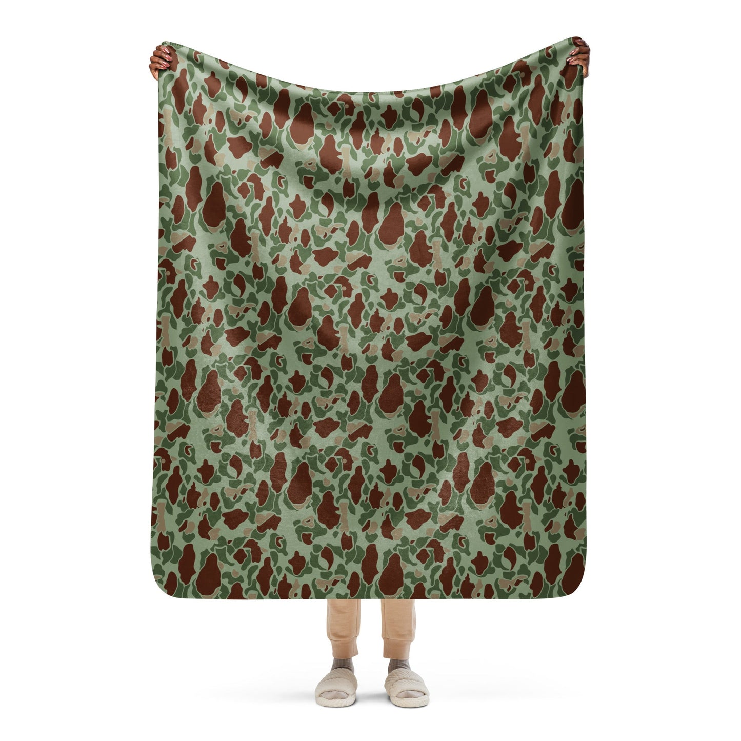 American Frog Skin Raider CAMO Sherpa blanket - 50″×60″ - Blankets