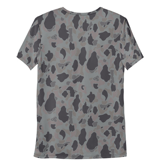 American Frog Skin Snow Shadow CAMO Mens athletic t-shirt - Athletic T-Shirts