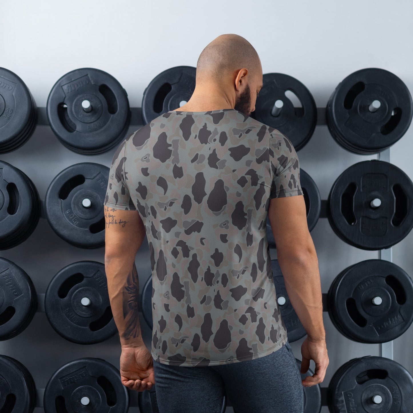 American Frog Skin Snow Shadow CAMO Mens Athletic T-Shirt