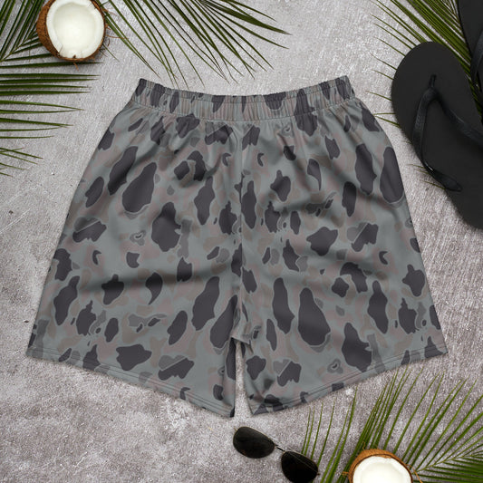 American Frog Skin Snow Shadow CAMO Unisex Athletic Long Shorts