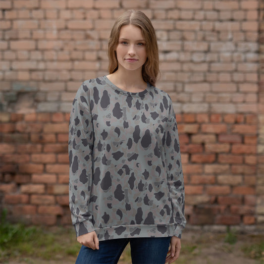 American Frog Skin Snow Shadow CAMO Unisex Sweatshirt - Sweatshirts