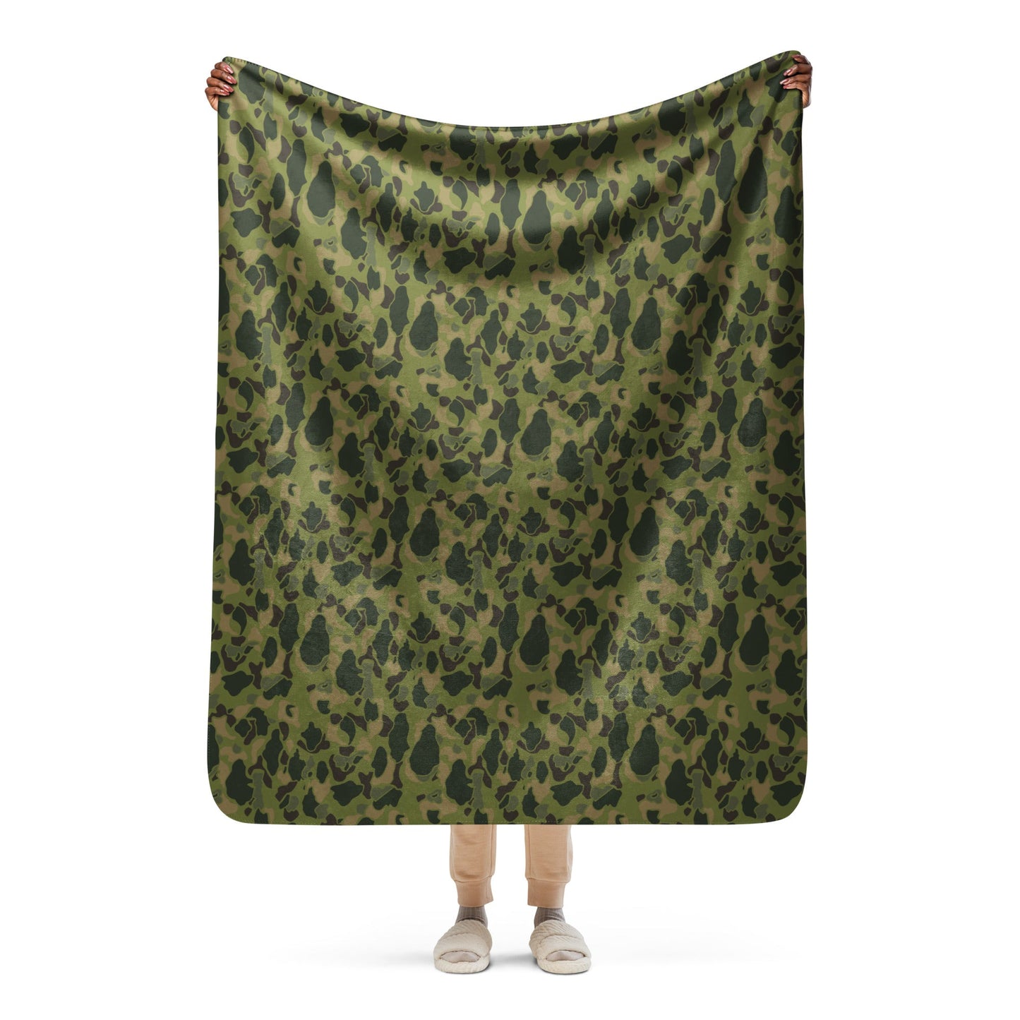 American Frog Skin Tropical CAMO Sherpa blanket - 50″×60″ - Blankets