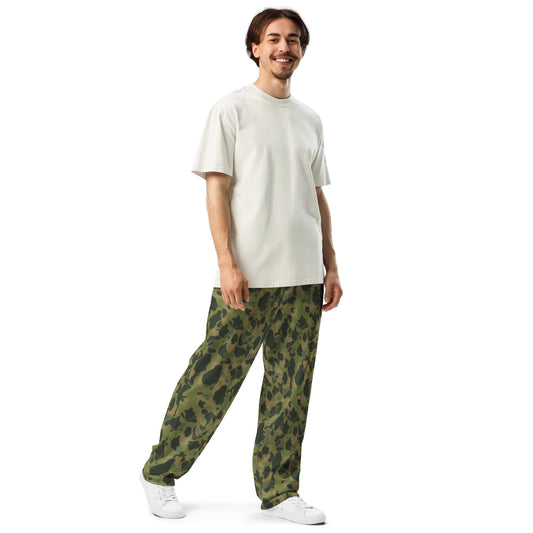American Frog Skin Tropical CAMO Wide-leg joggers - Joggers