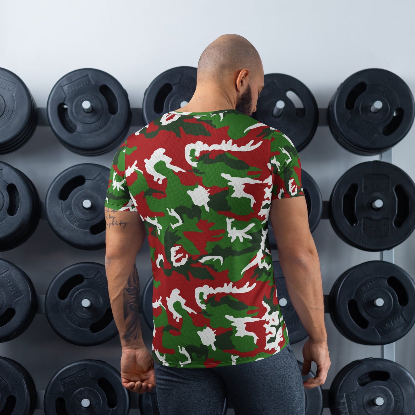 American M81 Christmas CAMO Mens athletic t-shirt - Athletic T-Shirts