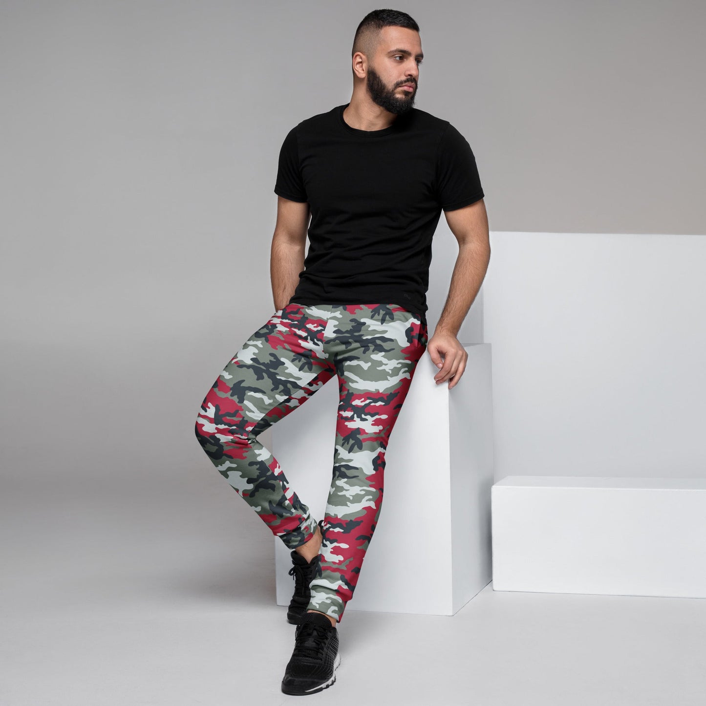 American M81 Firefighter Red CAMO Mens Joggers