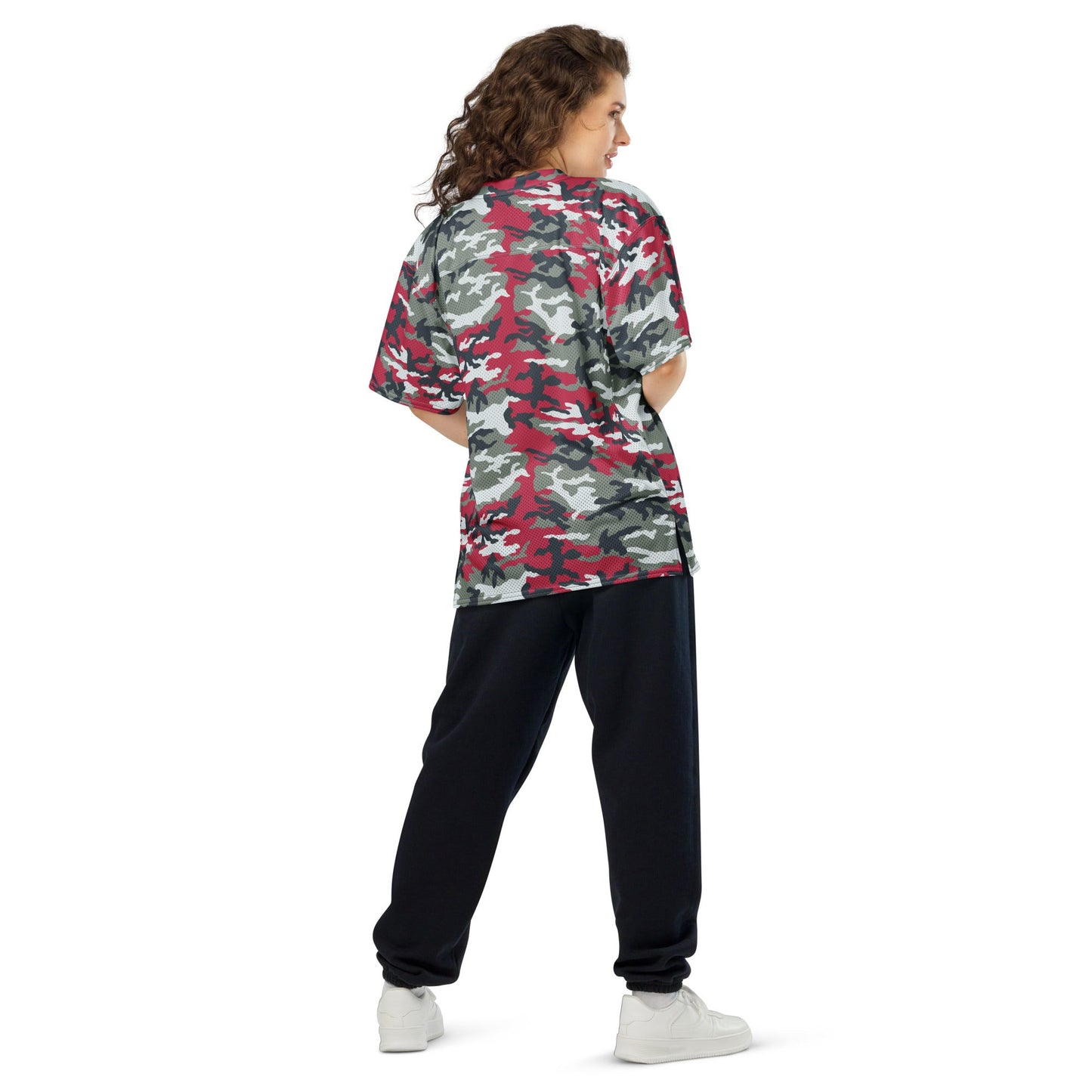 American M81 Firefighter Red CAMO Unisex Football Jersey